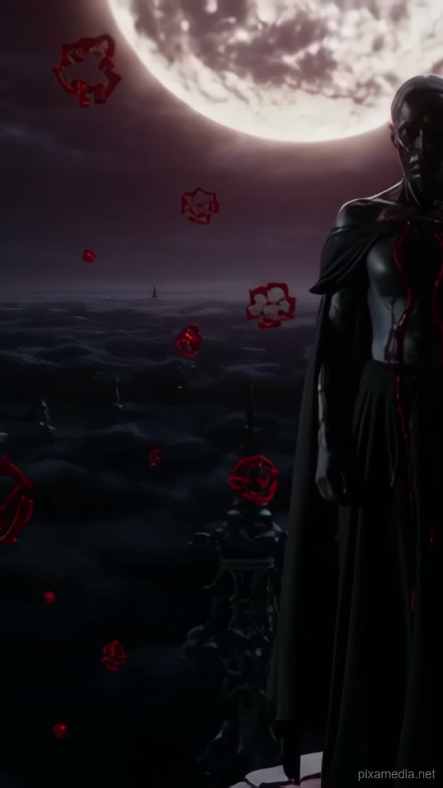Blood Oracle of Shadows - Dark Fantasy AI stock